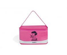 Excelsa Peanuts Lunch Box Lucy, Polyester, Fuchsia