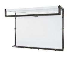 HAKU Möbel 13348 Wandgarderobe, Metall, Schwarz Nickel-WeiÃ, 80 x 30 x 60