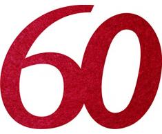 Petras Bastel News Streudeko, Fliz, Bordeaux, 18 x 12 x 3 cm