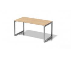 Bisley Cito Schreibtisch, 740 mm HÃ¶henfixes O H 19 x B 1600 x T 800 mm, Dekor Ahorn, Gestell Silber, Metall, Mp355 Dekor Ahorn, Gestell Silber, 80 x 160 x 85 cm