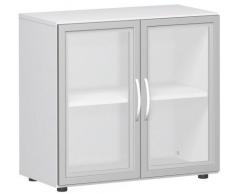 Gera MÃ¶bel Schranksystem Flex FlÃ¼geltÃ¼renschrank, DrehtÃ¼renschrank, Holzdekor, WeiÃ, 80 x 42 x 75.2 cm
