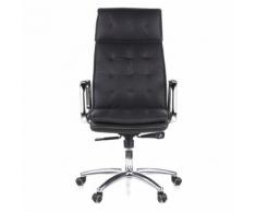 Bürostuhl / Chefsessel VILLA 20 Nappaleder schwarz hjh OFFICE