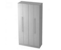 Falttürenschrank SIGNA G 7400 5 OH mit Relinggriff Kunststoff Grau