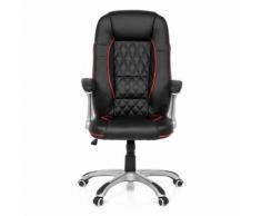 Chefsessel RELAX AB100 Kunstleder schwarz/rot