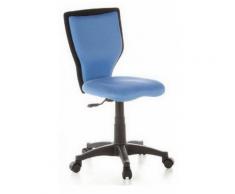 Kinderschreibtischstuhl / Kinderstuhl KIDDY LUX Netzstoff hellblau hjh OFFICE