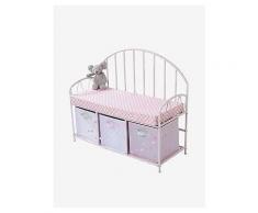 VERTBAUDET Kinder Sitzbank mit Stauraum rosa