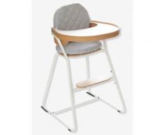 Charlie Crane Hochstuhl, Design Charlie Crane & vertbaudet natur/grau dreiecke