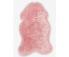 Vertbaudet Teppich in Schaffell-Optik für Kinderzimmer rosa Gr. ONE SIZE
