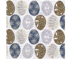 Papierserviette Ostereier natur, 33 x 33 cm, 20 Stück