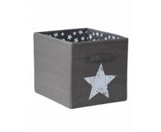 STORE IT Ordnungsbox in Anthrazit/ Weiß - (B)32 x (H)38 x (T)32 cm | Größe onesize