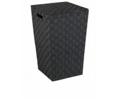 Wenko Wäschetruhe "Adria Square" inSchwarz - 48 l | Größe onesize