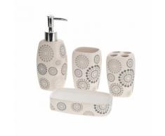 4-teiliges Badezimmer-Set aus Keramik