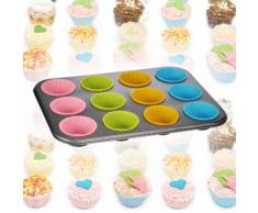 Muffin-Backform mit Silikonförmchen