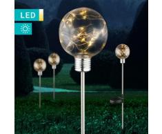 LED-Solarleuchte im Glühbirnendesign