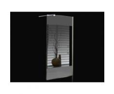 Duschtrennwand Seitenwand Spiegel fr bodengleiche italienische Dusche Carla - 140x200 cm