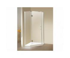 Duschtrennwand Seitenwand Eckdusche ARDIA mit Duschwanne - 90x90x185 cm