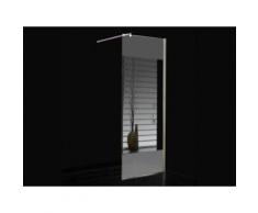 Duschtrennwand Seitenwand Spiegel fr bodengleiche italienische Dusche Carla - 90x200 cm