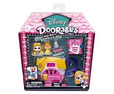 Doorables 34992 Disney Mini Spiel Set Teetasse Alice im Wunderland, Spielset mit Gebäude mit Türchen, 2 Spielfiguren mit Glitzeraugen und Zubehör, Spielzeug zum Sammeln für Kinder ab 5 Jahre, bunt