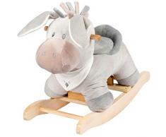 Nattou Schaukeltier Esel Cappuccino, Buddiezzz, 18 - 36 Monate, 60 x 25 x 44 cm, Grau