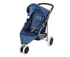 COLORBABY 44915 Puppenwagen mit 3 Rädern, Blau
