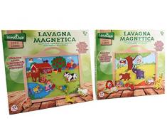 Globo Toys globo37716 legnoland Holz Magnettafel mit 8 und 9 Tier