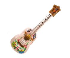 Aufblasbare Gitarre Flower-Power - Länge ca. 1,00 m