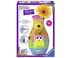 Ravensburger Girly Girl, 3D Puzzle Vase, Design Eulen, 216 Teile (12050),