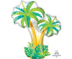 Anagram Ball Foil Supershape 34-86 cm Palme, Multicolor, 7A3711601