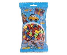 Hama 8473 - Bügelperlen Maxi, ca. 500 Stück in 7 verschiedenen Farben