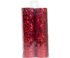 Folat Luftschlangen Holographisch Rot 4m - 2 Stück