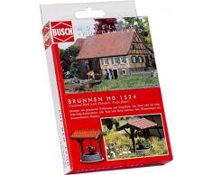 Busch 1524 - Brunnen mit Blumenampel