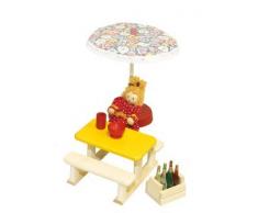 Rülke Holzspielzeug 22677 Puppenhauszubehör, holzfarben, gelb