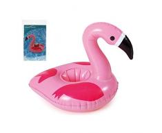 Polygroup Limited- Polyestermantel 8422259605881 Flamenco 41 x 28 cm aufblasbar Untersetzer rosa (60588)