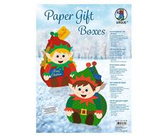 Ursus 28130099 - Paper Wichtel, 8 Geschenkboxen, sortiert in 2 Motiven