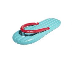 Flip Flop XL Luftmatratze 180 x 85 cm - Blau - Lustige Schwimmliege für Pool Schwimmbad Urlaub Strand Meer
