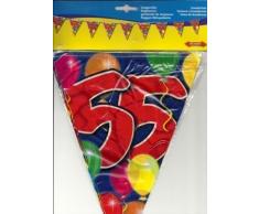 Wimpelkette Luftballons 55 Jahre, 10m