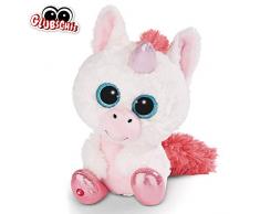 NICI Glubschis: Das Original – Glubschis Einhorn Milky-Fee 25 cm – Kuscheltier Einhorn mit großen Augen – Flauschiges Plüschtier mit großen Glitzeraugen – Schmusetier für Kuscheltierliebhaber – 45571