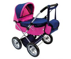Bino & Mertens Europe 82911 - Puppen-Buggy mit Tasche, rot