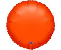 Amscan Folienballon Rund, Orange Circle(Metallic), 46cm