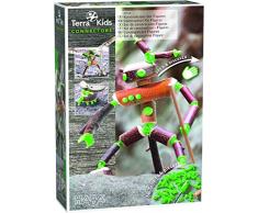 HABA 305343 - Terra Kids Connectors - Konstruktions-Set Figuren, Kinder-Bastelset für kreative Wesen, Verbinder aus Kunststoff für Holz und Kork, mit Handbohrer und Anleitung