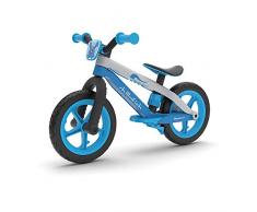 Chillafish CPMX02 Bmxie 2 leichtes Laufrad mit integrierter Fußstütze und Fußbremse, für Kinder 2 bis 5 Jahre, 12 Zoll pannenfreie Gummihautreifen, Verstellbarer Sitz ohne Werkzeug, Blau-Blue