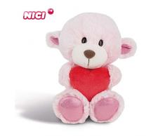NICI Plüschtier Love Bär Mädchen mit Herz 20 cm – Kuscheltier Teddybär mit Herz für die Liebsten – Flauschiges Teddy-Stofftier zum Kuscheln, Spielen und Schlafen – Gemütliches Schmusetier I 44425