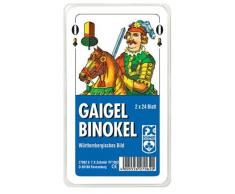 Ravensburger 27062 - Gaigel/Binokel - Württembergisches Bild - 2x24 Blatt, glasklares Etui