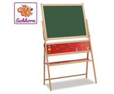 Eichhorn 100002579 - Magnet-Standtafel 40x67x110cm inkl. 48 Magnetbuchstaben, 10 Kreiden und Schwamm, Buchenholz