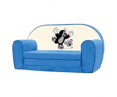 Bino Lizenz 78 x 42 x 36 cm kleine Maulwurf Sofa (blau)