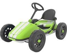 Chillafish Monzi RS, Pedal Go-Kart für Kinder 3-7 Jahre, zusammenklappbar für Platzbesparung, verstellbarer Sitz ohne Werkzeug, pannenfreie Gummihautreifen, Wandhalterung für einfache Lagerung enthalt