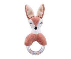 Kids Concept 610010 Baby-Rasseln und Rasseln aus Plüsch Edvin Fox, Mehrfarbig