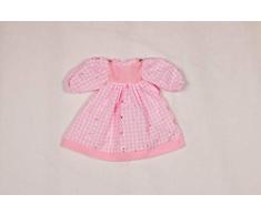Puppenmode Sturm 2623-1 Kleid für Puppen, Rosa-geblümtes