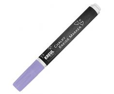 Kreul 22714 - Chalky Kreidemarker Medium, matte, non - permanente Flüssigkreide, zum Zeichnen auf Tafeln, Memoboards oder Glasoberflächen, mit formstabiler Rundspitze ca. 2 - 3 mm, Dark Lavender