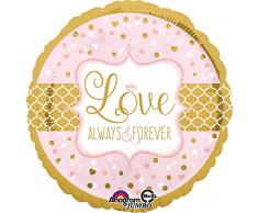 Amscan 3445501 Folienballon Jumbo Liebe für immer und ewig